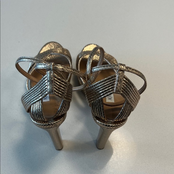 Aquazzura Metallic Champagne Strappy Heels - Picture 7 of 10